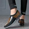 Asifn Men Casual Shoes Leather Slip On Moccasins Hiking Dress Sneakers Casuales Penny Loafers Comfort Driving Fashion 9.5 Brown view 2