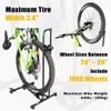 CyclingDeal Upright Bike Stand Floor - Vertical & Horizontal Bicycle Stand Bicycle Storage - Safe & Secure Bike Storage Rack - for Wheels Sizes up to 29" - Bike Rack Garage Bicycle Rack - Classic view 2