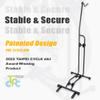 CyclingDeal Upright Bike Stand Floor - Vertical & Horizontal Bicycle Stand Bicycle Storage - Safe & Secure Bike Storage Rack - for Wheels Sizes up to 29" - Bike Rack Garage Bicycle Rack - Classic view 3