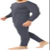 Therma Pro Mens Fleece Lined Thermal Top & Bottom Underwear Set, Long Johns Base Layer Ultra-Soft Charcoal view 3