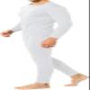 Therma Pro Mens Fleece Lined Thermal Top & Bottom Underwear Set, Long Johns Base Layer Ultra-Soft White view 3