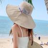 6" Extra Wide Brim Sun Hats UPF 50+ UV Protection Packable Beach Hat Strap Women (Khaki) view 3