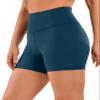 CRZ YOGA Naked Feeling Biker Shorts 4'' - High Waist Yoga Workout Running Gym Spandex Womens French Navy Medium view 1