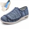 DHIJUPNG Walking Adjustable Diabetic Shoes,Women's Non Slip Wide Width Shoes with Adjustable Walking Shoes for Diabetic Edema Plantar Swollen Feet Light blueMen 11.5/Women 12.5 view 1