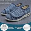 DHIJUPNG Walking Adjustable Diabetic Shoes,Women's Non Slip Wide Width Shoes with Adjustable Walking Shoes for Diabetic Edema Plantar Swollen Feet Light blueMen 11.5/Women 12.5 view 3