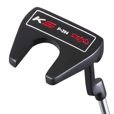 Majek K5 P-204 New Red and Black Golf Putter Right Handed Bullet Style Forgiving Mallet with Alignment Line Up Hand Tool 33 Inches Precision Steel Shaft Senior Lady Flex Petite Length