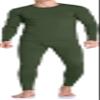Therma Pro Mens Fleece Lined Thermal Top & Bottom Underwear Set, Long Johns Base Layer Ultra-Soft Army Green view 1