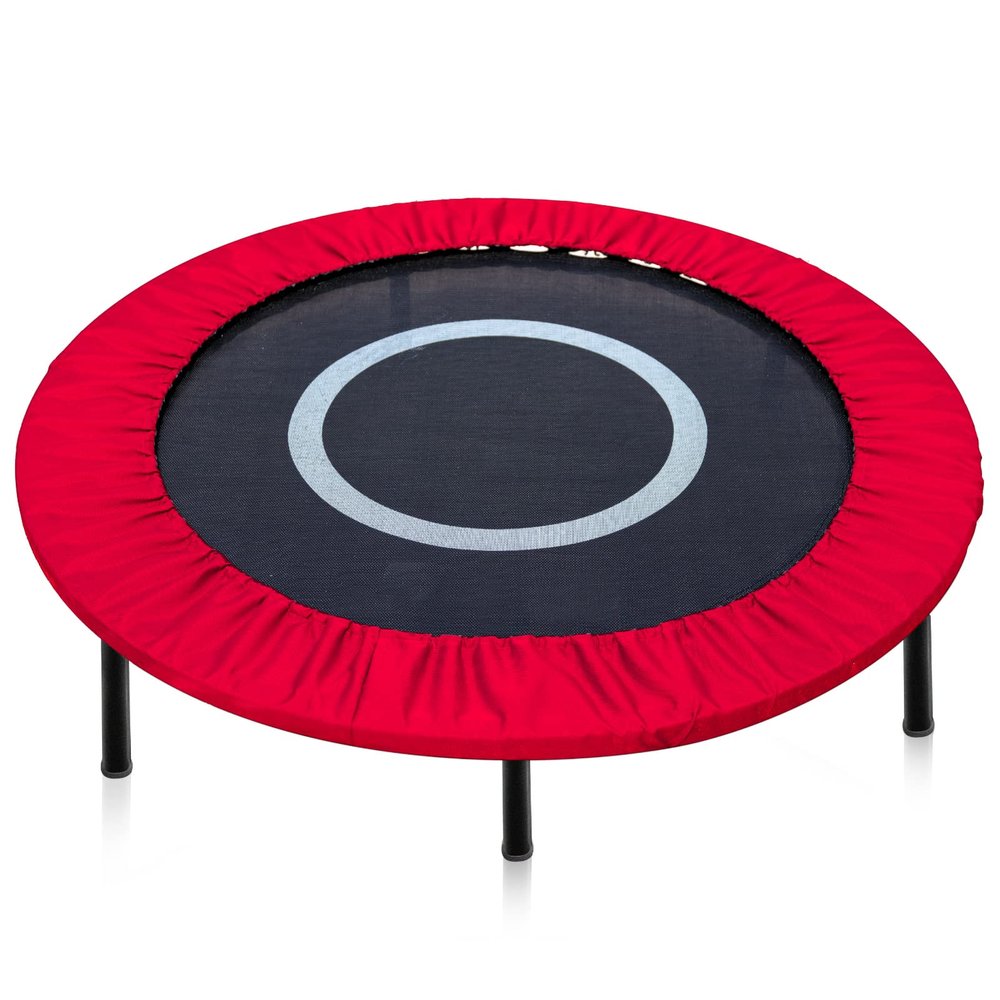 Trampoline Spring Cover Round Small Trampoline Replacement Safety Cover 600D Oxford Cloth Optional for Serviceable Waterproof Frame for Home(36 Inch-6 Hole,Red)