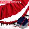 Trampoline Spring Cover Round Small Trampoline Replacement Safety Cover 600D Oxford Cloth Optional for Serviceable Waterproof Frame for Home(36 Inch-6 Hole,Red) view 2