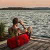 Fitdom 90L Large Mesh Duffle Bag for Scuba Dive or Snorkel Equipment. Best for Water Sports & Beach Activities like Swimming, Diving & Snorkeling. Perfect for Travel, Storage Swim Gym Gears & Balls view 2