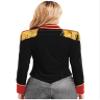 TSSOE Women Circus Ringmaster Costume Tassel Jacket Coat Christmas Velvet Victorian Jacket Coat Black Small view 2