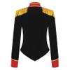 TSSOE Women Circus Ringmaster Costume Tassel Jacket Coat Christmas Velvet Victorian Jacket Coat Black Small view 4