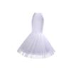 HONMEET Elastic High Waist Bridal Petticoat Mermaid Wedding Dress Skirt White view 1