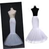 HONMEET Elastic High Waist Bridal Petticoat Mermaid Wedding Dress Skirt White view 4
