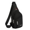 FLO-MOTOR Small Sling Bag for Men Crossbody One Strap Casual Daypack Bag with Earphone Hole for Travel Outdoor Sports (Black) view 1