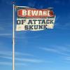 Bar Accessories Man Cave Beware Of Attack Skunk Flag Gym Flag College Posters For Guys (Size : 152X244CM) view 4