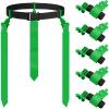 Junkin 6 6/8/10 Players Flag Football Sets Adjustable Football Belts and Flags for Youths Teens Kids Adults Players Sports Team (Green) view 1
