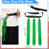 Junkin 6 6/8/10 Players Flag Football Sets Adjustable Football Belts and Flags for Youths Teens Kids Adults Players Sports Team (Green) view 2