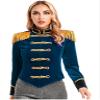 TSSOE Women Circus Ringmaster Costume Tassel Jacket Coat Christmas Velvet Victorian Jacket Coat Dark Blue Small view 2