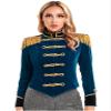 TSSOE Women Circus Ringmaster Costume Tassel Jacket Coat Christmas Velvet Victorian Jacket Coat Dark Blue Small view 3