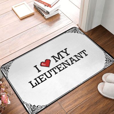 Abipuir Doormat Outdoor Entrance Funny I Love My Lieutenant Doormat Funny Shoes Entrance Mat Outdoor (Color : Colour, Size : 65X90CM)