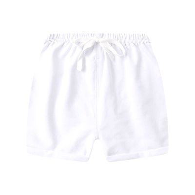 Boys Head Toddler Boys Shorts Summer Cotton Material Thin Style Five Point Pants Children's Baby (White, 3-4 Years)
