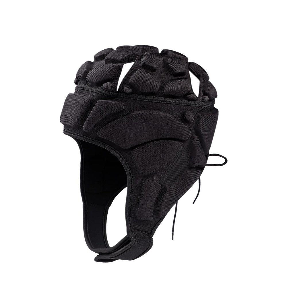 Rugby Headguard, Soft Padded Hat Soccer Headgear Scrum Cap 7v7 Flag Football Headguard for Adult Youth Autism Special Needs Head Protection