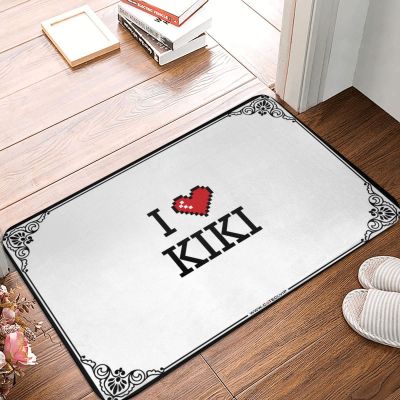 Abipuir Fall Door Rug I Love Kiki Doormat Indoor Door Mat Non Slip Restroom Decor (Color : Colour, Size : 40X60CM)