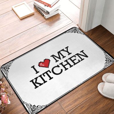 Abipuir Front Door Mat Outdoor Funny I Love My Kitchen Doormat Home Decor Men Cool Stuff for Your Room (Color : Colour, Size : 40X60CM)