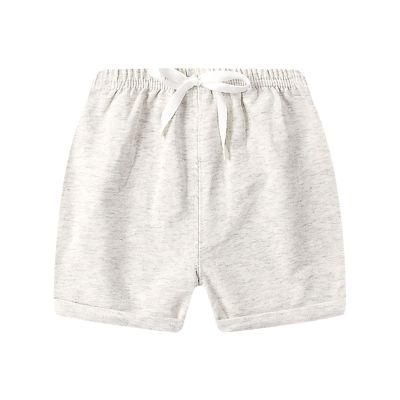 Boys Head Toddler Boys Shorts Summer Cotton Material Thin Style Five Point Pants Children's Baby (Grey, 3-4 Years)
