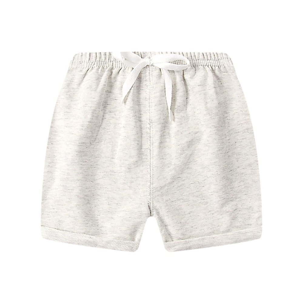 Boys Head Toddler Boys Shorts Summer Cotton Material Thin Style Five Point Pants Children's Baby (Grey, 3-4 Years)