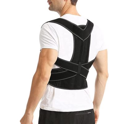 VEXIGO Back Adult Correction Belt Men and Women, Adjustable Posture Corrector BraceAnti-Hunchback Chest Shoulder Sitting Posture Corrector(Color:A,Size:XL)