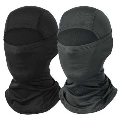 Black Grey Ski Mask Balaclava Shiesty Mask Men Women Winter Full Face Mask 2 Pack Adult Motorcycle Helmet Face Cover Football Snowboard