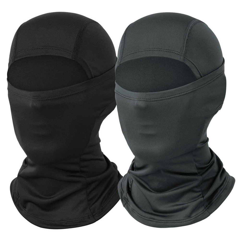 Black Grey Ski Mask Balaclava Shiesty Mask Men Women Winter Full Face Mask 2 Pack Adult Motorcycle Helmet Face Cover Football Snowboard