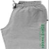 CornBorn North Texas Mean Green Apparel Big and Tall - Premium Fleece Sweatpants Vertical University of North Texas - Gray - 4X view 2