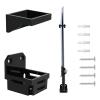 Cosmos 1 Set Lightsaber Wall Mount Stand Darksaber Display Holder Acrylic Black Lightsaber Wall Rack Dark Saber Stand for Vertical Displaying Darksaber, Lightsaber, Sword and Cue (Solid Black Color) view 1