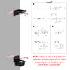 Cosmos 1 Set Lightsaber Wall Mount Stand Darksaber Display Holder Acrylic Black Lightsaber Wall Rack Dark Saber Stand for Vertical Displaying Darksaber, Lightsaber, Sword and Cue (Solid Black Color) view 4