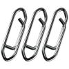 Alwonder 50PCS Fishing Power Speed Clips, High Strength Stainless Steel Speed Clip for Fishing Lure Quick Change, Freshwater Saltwater Crankbait Popper Lures Quick Snap Connector Tackle-25LB view 1
