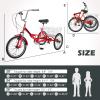 Barbella Folding Tricycles Adult Folding Bikes, 7 Speed Folding Adult Trikes, 20/24/26 inch 3 Wheels Bikes Cruiser Bike with Large Basket, Foldable Tricycle for Adults, Women, Men, Seniors view 4
