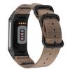 Abanen Nylon Bands for Fitbit Charge 5, Woven Nylon Quick Dry Band Wrist Strap with Stainless Steel Ring Clasp Adjustable Compatible with Fitbit Charge 5 for Men and Women (Tan) view 1