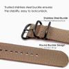 Abanen Nylon Bands for Fitbit Charge 5, Woven Nylon Quick Dry Band Wrist Strap with Stainless Steel Ring Clasp Adjustable Compatible with Fitbit Charge 5 for Men and Women (Tan) view 3