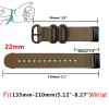 Abanen Nylon Bands for Fitbit Charge 5, Woven Nylon Quick Dry Band Wrist Strap with Stainless Steel Ring Clasp Adjustable Compatible with Fitbit Charge 5 for Men and Women (Tan) view 4