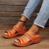 Orthopedic Sandals for Women,Summer Wedge Sandals with Arch Support Comfortable Walking Slippers Anti-Slip Breathable Slip On Flip Flops Lightweight Athletic Yoga Mat Sandals Dressy Womens 2023 view 2