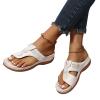 Orthopedic Sandals for Women,Summer Wedge Sandals with Arch Support Comfortable Walking Slippers Anti-Slip Breathable Slip On Flip Flops Lightweight Athletic Yoga Mat Sandals Dressy Womens 2023 view 1