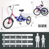 Barbella Folding Tricycles Adult Folding Bikes, 7 Speed Folding Adult Trikes, 20/24/26 inch 3 Wheels Bikes Cruiser Bike with Large Basket, Foldable Tricycle for Adults, Women, Men, Seniors view 4