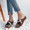 Orthopedic Sandals for Women,Summer Wedge Sandals with Arch Support Comfortable Walking Slippers Anti-Slip Breathable Slip On Flip Flops Lightweight Athletic Yoga Mat Sandals Dressy Womens 2023 view 1