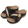 Orthopedic Sandals for Women,Summer Wedge Sandals with Arch Support Comfortable Walking Slippers Anti-Slip Breathable Slip On Flip Flops Lightweight Athletic Yoga Mat Sandals Dressy Womens 2023 view 2