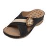 Orthopedic Sandals for Women,Summer Wedge Sandals with Arch Support Comfortable Walking Slippers Anti-Slip Breathable Slip On Flip Flops Lightweight Athletic Yoga Mat Sandals Dressy Womens 2023 view 3