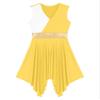 JEYPINMI Women's Liturgical Praise Dance Dress Worship Lyrical Dance Costume Sleeveless Color Block Performance YW Large view 4