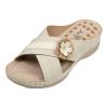 Orthopedic Sandals for Women,Summer Wedge Sandals with Arch Support Comfortable Walking Slippers Anti-Slip Breathable Slip On Flip Flops Lightweight Athletic Yoga Mat Sandals Dressy Womens 2023 view 2
